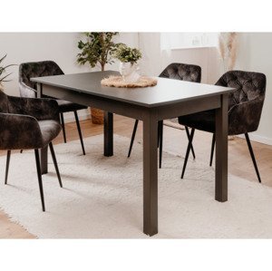 Rozkladací jedálenský stôl Coburg 137x80 cm, antracitový%