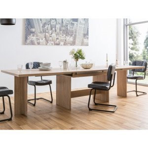 Veľký rozkladací jedálenský stôl Ancona 160x90 cm, dub sonoma%