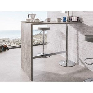 Barový stôl Party 120x60 cm, šedý betón%