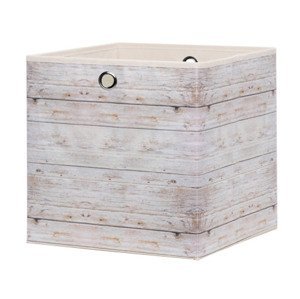 Úložný box Wood 1, motív svetlých dosiek%