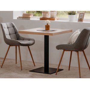 Jedálenský stôl Quadrato 70x70 cm, dub artisan/čierny%