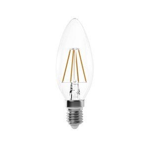 LED žiarovka Filament sviečka, E14, 3,4 W, 470 lm%