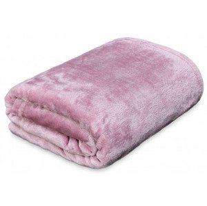 Flanelová deka Viktória 140x200 cm, ružová%