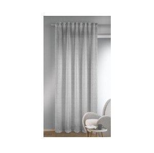 Záclona Matze 135x245 cm, šedá s prúžkami%