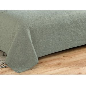 Prikrývka na posteľ Harmony 220x240 cm, šedo-zelený%