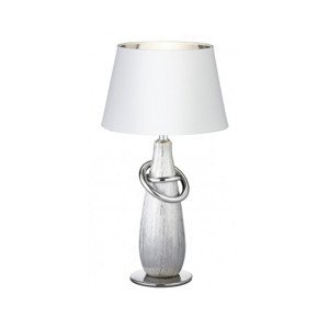 Stolná lampa Thebes 38 cm, biela/strieborná%