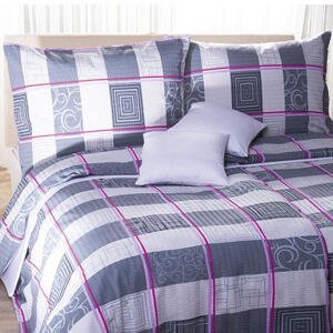 Bavlnené posteľné obliečky MÉDEA šedé štandardná dĺžka
