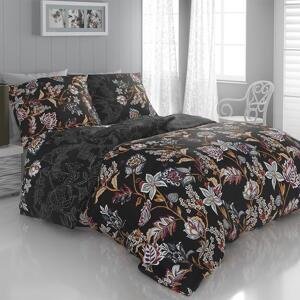 Saténové posteľné obliečky GLORIA hnedá predĺžená dĺžka