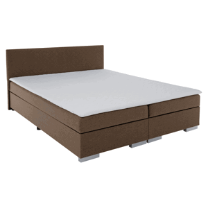 Boxspringová posteľ, hnedá, 180x200, ADARA