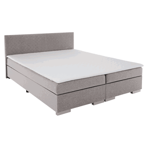 Boxspringová posteľ, sivohnedá Taupe, 140x200, ADARA