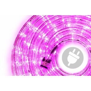 Nexos 28839 LED svetelný kábel 10 m - ružová, 240 diód
