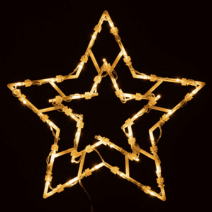 Nexos 65871 Vianočná dekorácia na okno - 35 LED, hviezda