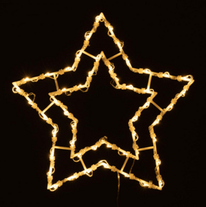 Nexos 65872 Vianočná dekorácia na okno - 50 LED, hviezda
