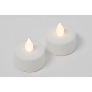 Nexos 42984 Dekoratívna sada - 2 čajové sviečky - biela