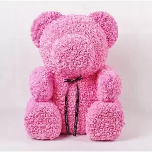 Medvedík z ruží - Ružový 70 cm, Růžová Základné balenie
