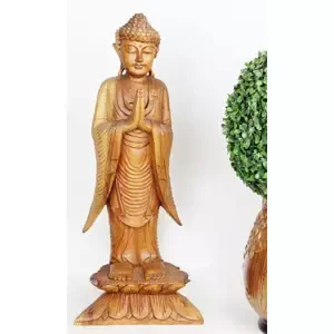 Drevená Socha - Stojaci Budha 60 cm, 40 cm