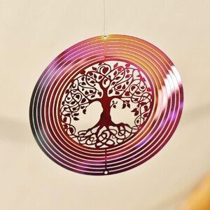3D Harmonizačný Spinner - Strom Života Ružový