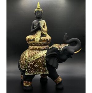 Soška Feng Shui - Budha na slonovi