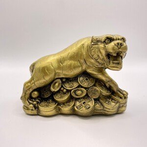 Soška Feng Shui - Tiger s mincami