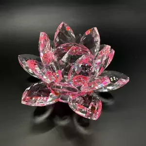 Krištáľové sklo - Lotosový kvet Basic, Růžová
