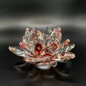 Krištáľové sklo - Lotosový kvet Basic, Hnědá