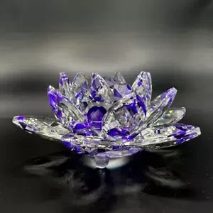 Krištáľové sklo - Lotosový kvet Exclusive, Fialová