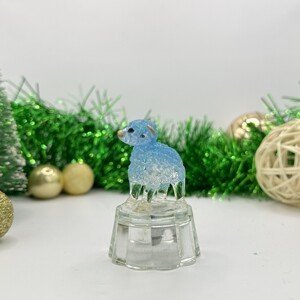 Vianočná dekorácia modrá ovečka