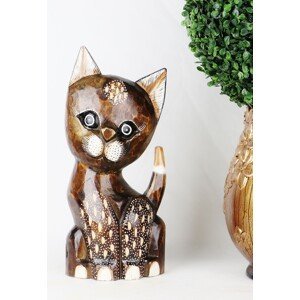 Drevená dekorácia mačka - Veronika