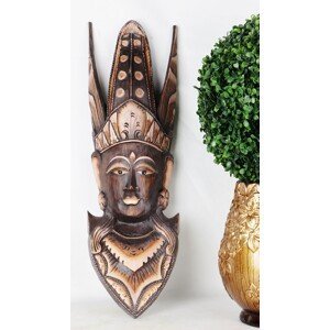 Drevená dekorácia africký kráľ - Ubu