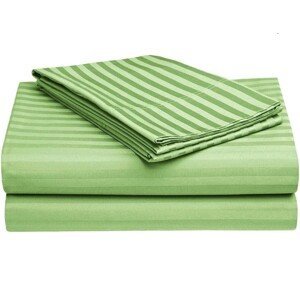 Bavlnená plachta a obliečka - jednolôžkové, Svetlo zelená