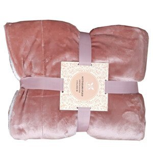 Homa hrejivá luxusná barančeková deka ružová 150x200 cm Homa hrejivá luxusná barančeková deka ružová 150x200 cm - 150 x 200cm - Ružová