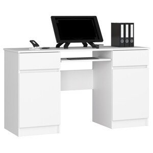 Moderný písací stôl ANNA135, biely