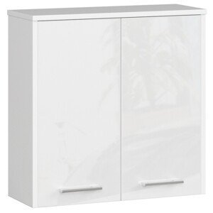 Dizajnová kúpeľňová skrinka ISLA60, biela / biely lesk