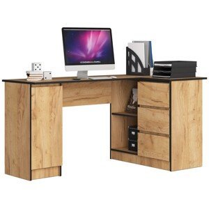 Dizajnový písací stôl ROMAN155P, dub Craft
