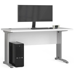 Dizajnový písací stôl BONBON135, biely