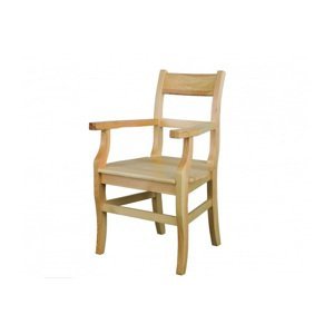 TAURUS KT115 – drevená stolička s podrúčkami, borovica