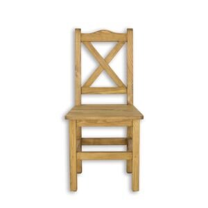 Rustik stolička KT700, jasný vosk