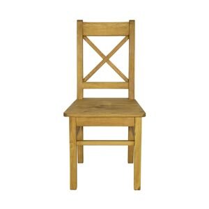 Rustik stolička KT702, jasný vosk