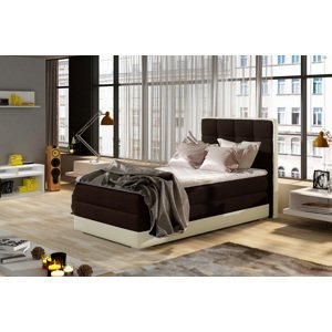 Luxusná posteľ BONAMI hnedá ľavá