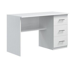 JONAS PC stolík E4-biele drevo-pravý