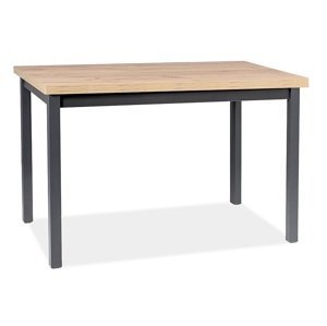 BONO jedálenský stôl 120x68 cm, dub Artisan / čierna