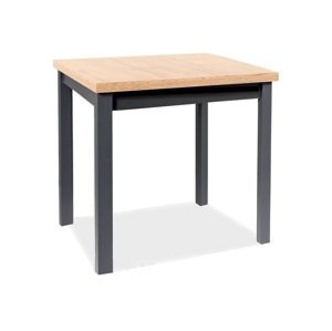 BONO jedálenský stôl 90x65 cm, dub Artisan / čierna