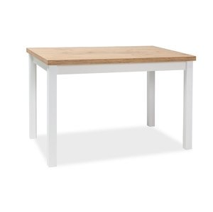 BONO jedálenský stôl 120x68 cm, dub Lancelot /biely matný