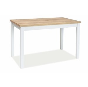 BONO jedálenský stôl 100x60 cm, dub zlatý craft /biely matný