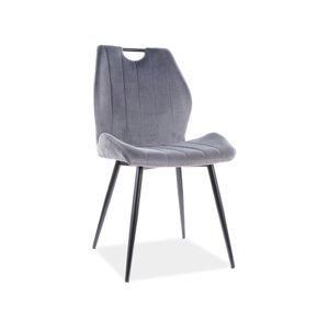 ROCA čalúnená stolička šedý bluvel 14