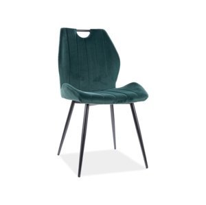 ROCA čalúnená stolička zelený bluvel 78