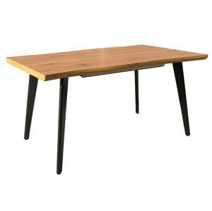 PRANDA jedálenský stôl 120/180/x80 dub/čierny