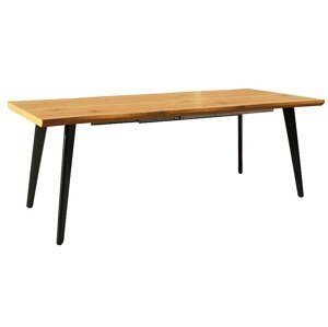 PRANDA jedálenský stôl,150/210/x90 dub/čierny