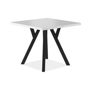 KARLOS jedálenský stôl, biela matná / čierna
