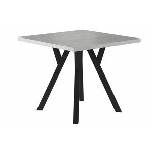 KARLOS jedálenský stôl, betón / čierna